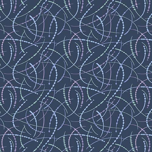 At Days End - Crop Circles - Twilight - tossed grass stalks on dk blue