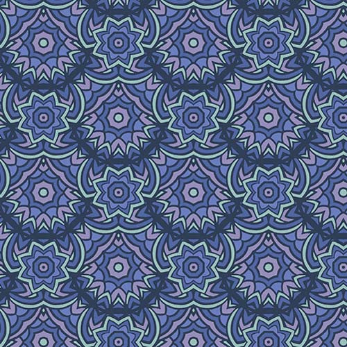 At Days End - Terraced - Twilight - Blues & purple rosettes