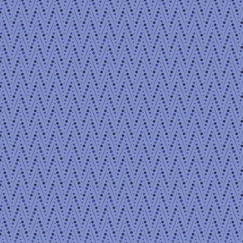 At Days End - Furrows - Twilight - blue zig zag rows