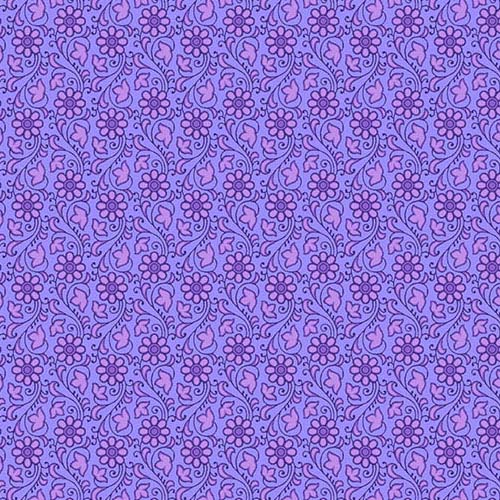 Mollys Magic - Posies - Crocus - light & dark purple packed floral