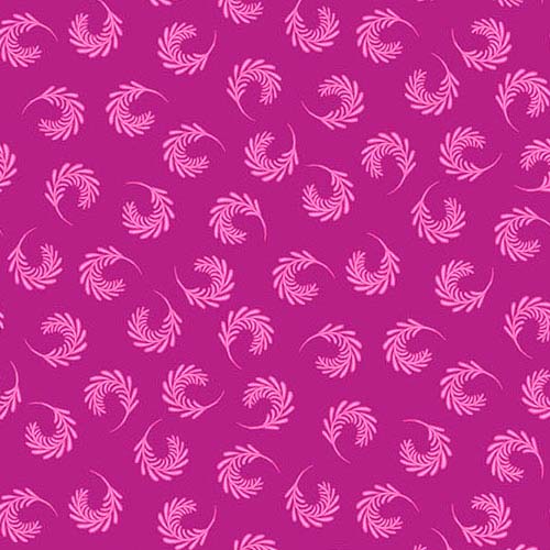 Mollys Magic - Swirling Sprays - Magenta - small pink sprays on magenta