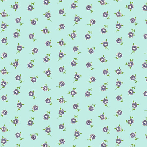 Katie Jane - Rose - Teal - by Makower UK