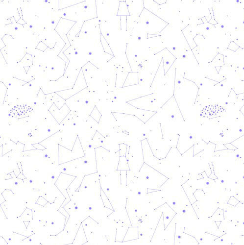 The Whisper Pallet -Navy Constellation on Blush by Lizzy