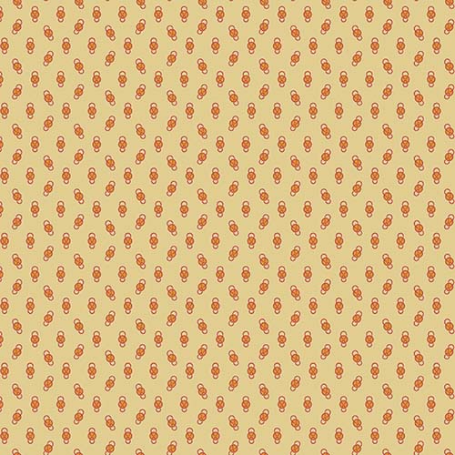 Mansfield - Knots With Gold Centers on Butter Cream by Kathy Hall-Part of th