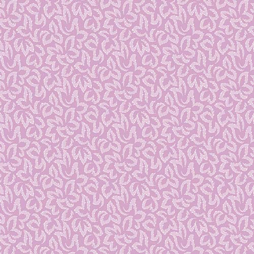 Abloom - Frippery - Lilac - lt purple leafy design on purple- tone on tone