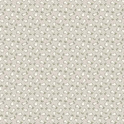 Abloom - Pears - Stone - Tiny cream pears on taupe