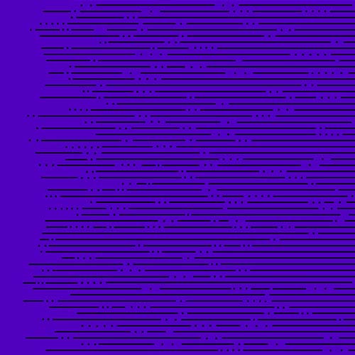 Declassified - Hyperbolic - Ultraviolet-Black Lines on Violet by Giucy Giu