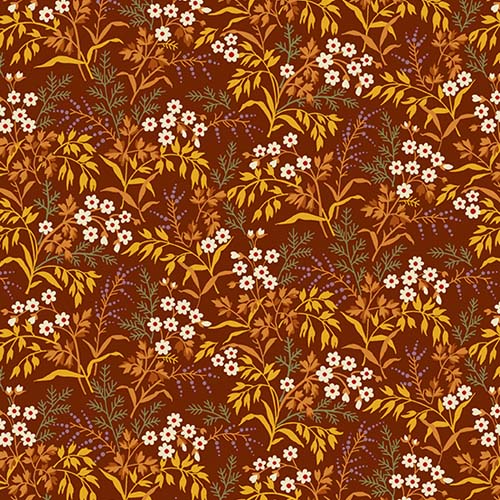 Spiced Cider - Meadow - Red - cream and purple flowers with foliage