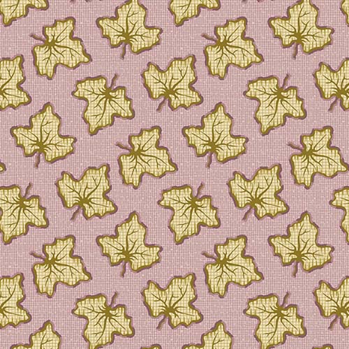 Practical Magic - Needlepoint- Lilac - tossed leaves - Laundry Basket Quilts