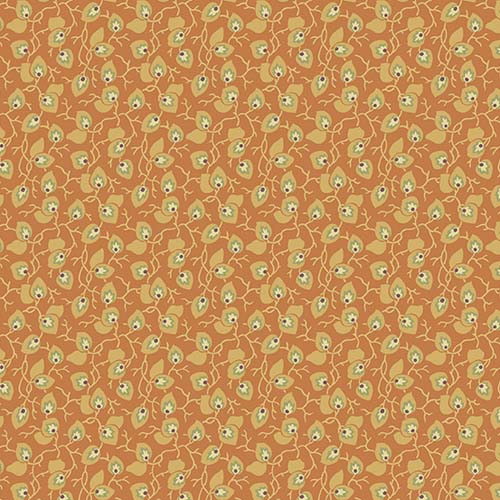 Practical Magic - Vine - Marmalade - orange leaves/vines - Laundry Basket Quilts