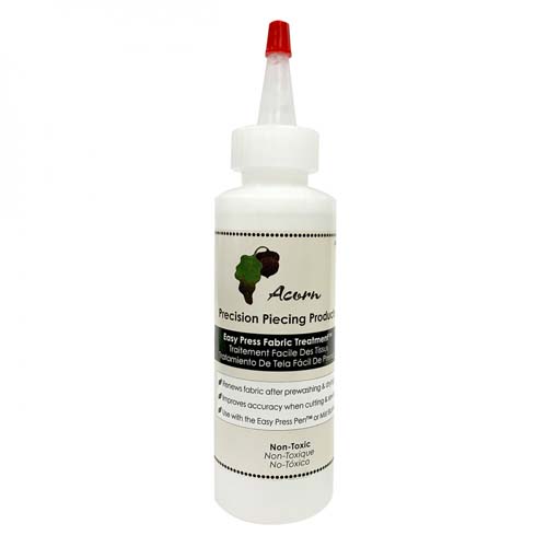 Easy Press Fabric Treatment -Acorn Precision Piecing - 4 oz. bottle use with pe