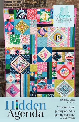 Hidden Agenda - 56 x 72 quilt by  Angela Pindel Designs