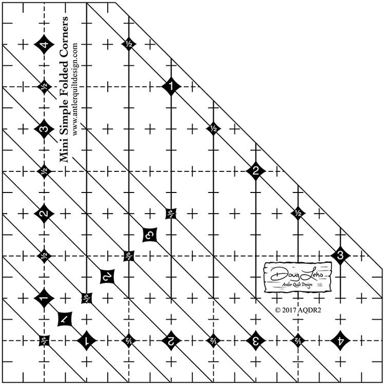 Mini Simple Folded Corners Ruler - Make accurate folded corners every time!