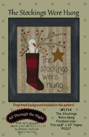 The Stockings Were Hung - Preprinted Background Included-Finishes 8 x 10 b