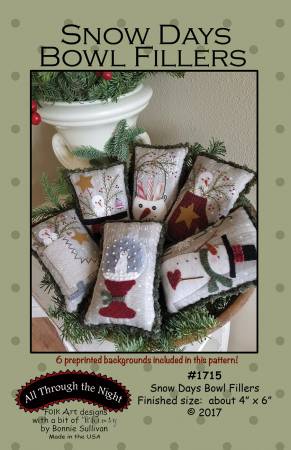 Snow Days Bowl Filler - Snowmen-Preprinted Background Included in This