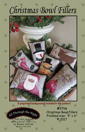 Christmas Bowl Filler - Preprinted Background Included in This Pattrn-All