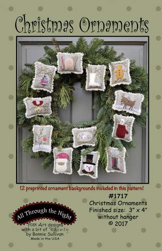 Christmas Ornaments Bowl Filler-Preprinted Background Included in This Pa