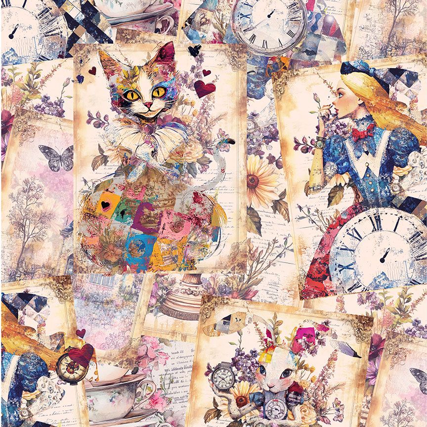 Alice's Dream Collage -  Multi