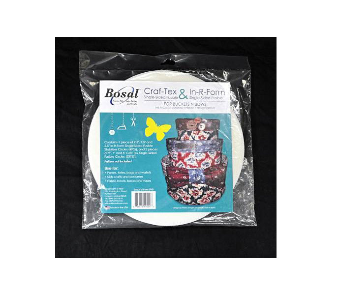 Bosal Craf-Tex & In-R-Form - For Buckets N Bows - Contains 9 Pre-Cut Circles