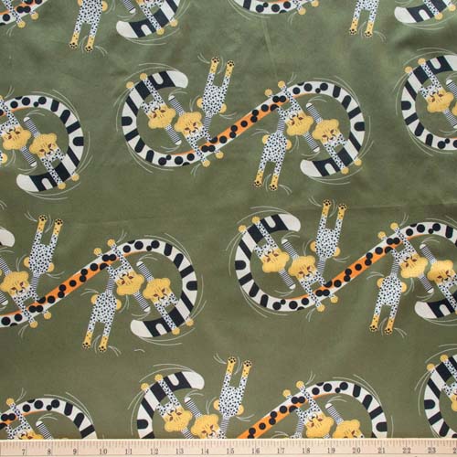 Nurture Vol.2 -  Convivial Pursuit - by Charley Harper - cheetahs on olive