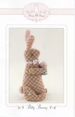 Bitty Bunny - Pincushion - 5" Wool Bunny Pincushion by Bunny Hill Designs