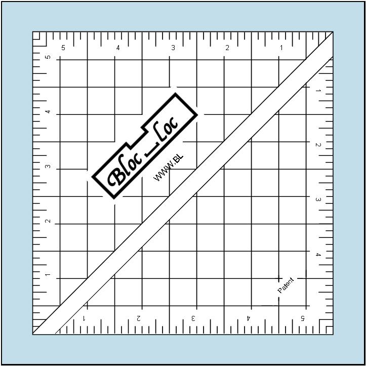 Bloc Loc Half Square Triangle Ruler 5.5