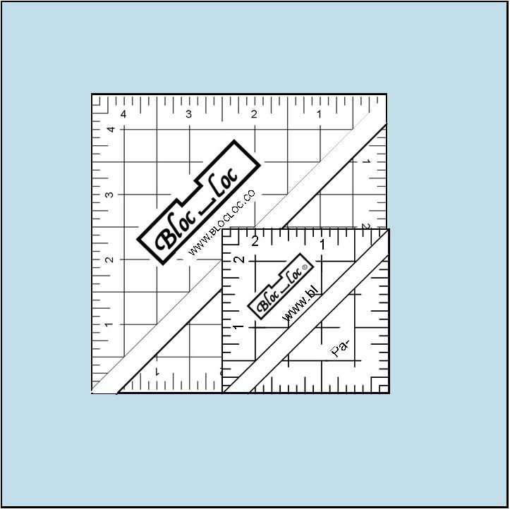 Bloc Loc Half-Square Triangle Ruler Set #6 -2.5 & 4.5