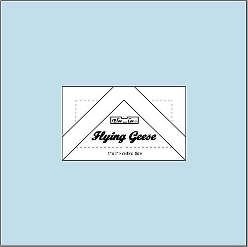 Bloc Loc Flying Geese Square up Ruler 1x2 Finished