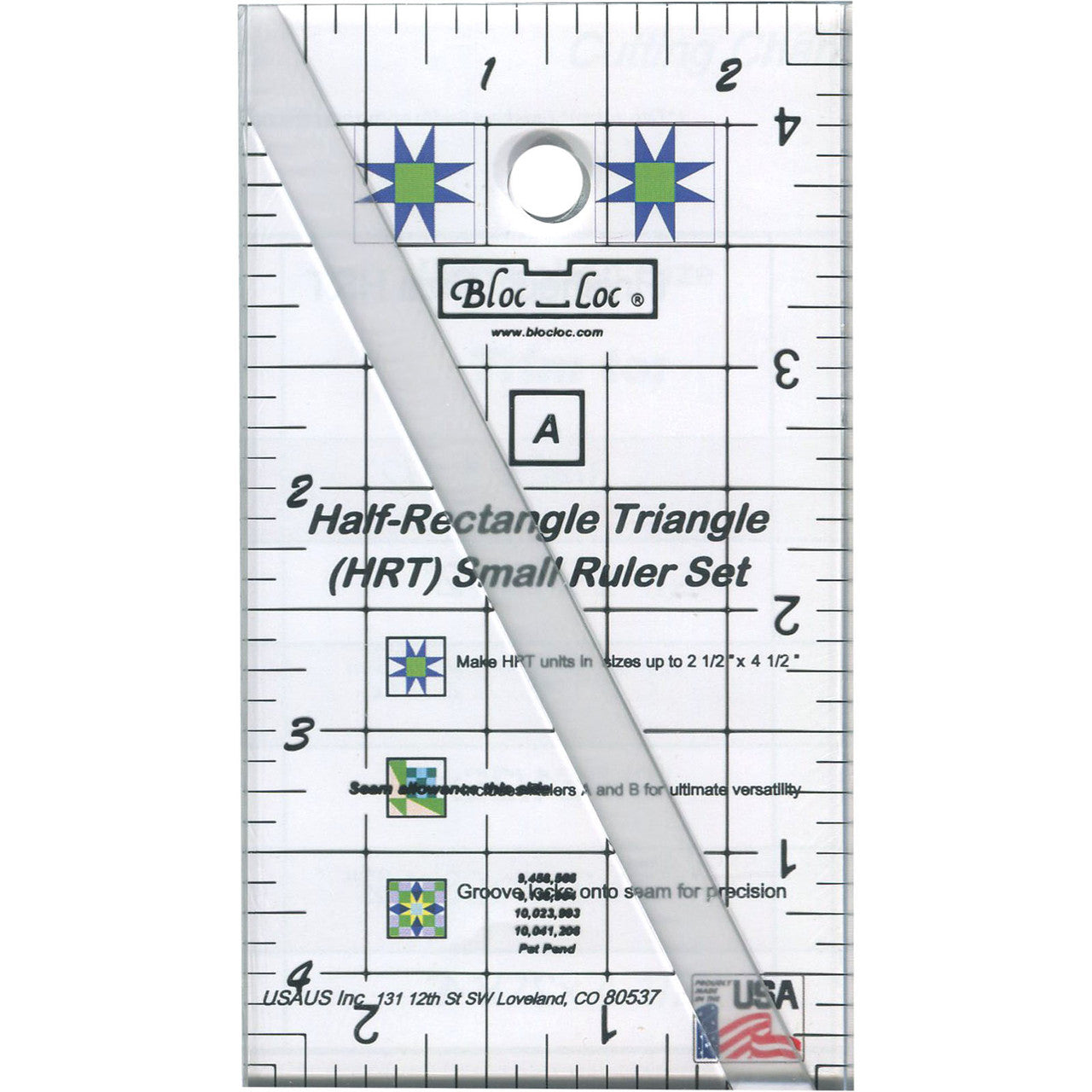 Bloc Loc Half-Rectangle Triangle - Mini Set (2-1/2 x 4-1/2)