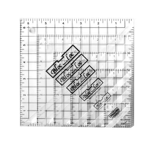 Bloc Loc Half-Square Triangle Ruler Set #1 -1.5, 2.5, 3.5, 4.5, 5.5 & 6.5