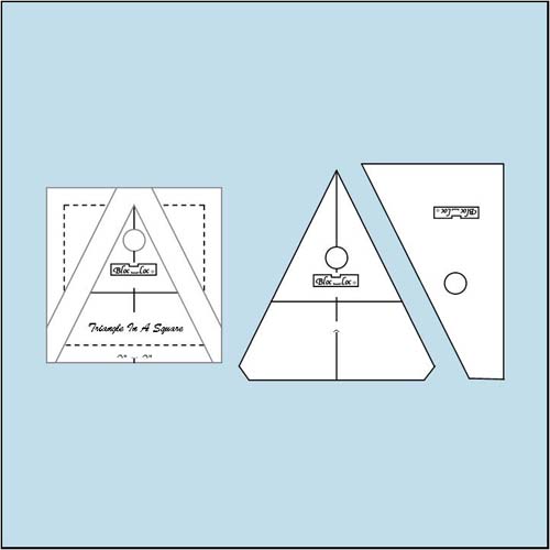 Bloc Loc Triangle In A Square 2" x 2"