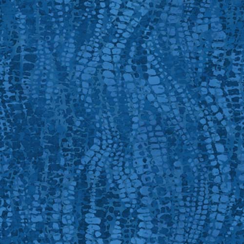 Chameleon - Navy - reptile skin texture in dark blue - (Bijou BOM)