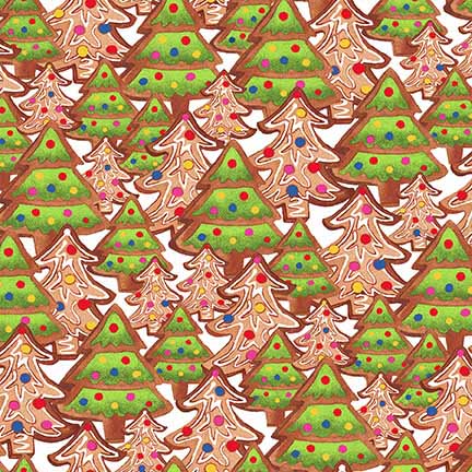 Gingerbread Factory -Christmas Tree Cookies - White - packed tree cooki