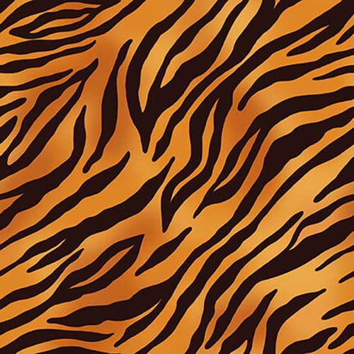 Skin Deep - Tiger Skin - Rust - black tiger stripes on dark orange