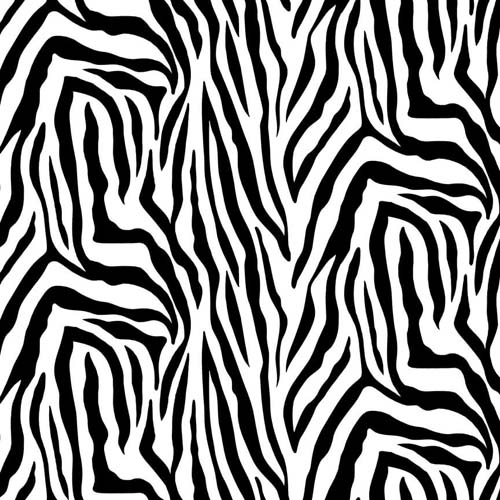Skin Deep - Zebra - Black/White - black zebra stripes on white