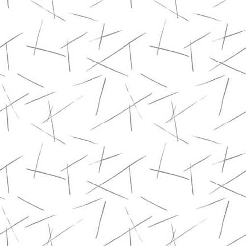 Lower the Volume - Tossed Lines - White - gray lines on white