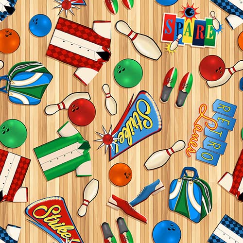Rock 'N Bowl - Tossed BowlingElements - Tan - bowling shirts, shoes, balls etc