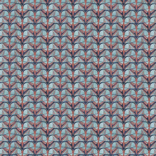 Sophisticats - Stylized Butterflies - Lt. Blue - lt blue butterflies on navy