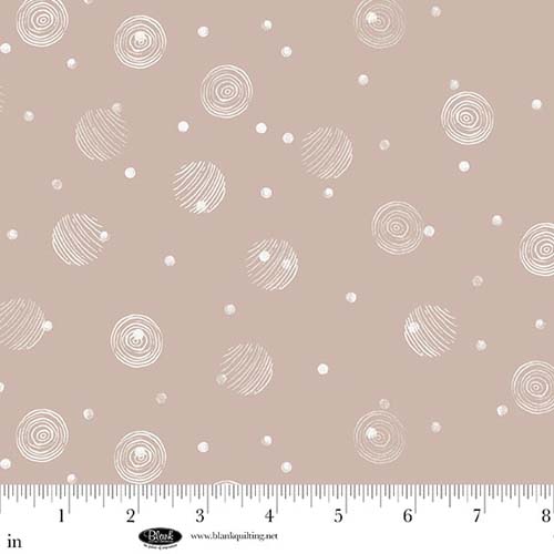 Sugar Dreams - Dots - Taupe - cream circles & dots on taupe