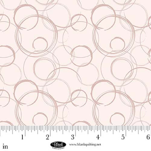 Sugar Dreams - Interlocking Circles - Rose - circles on lt pink