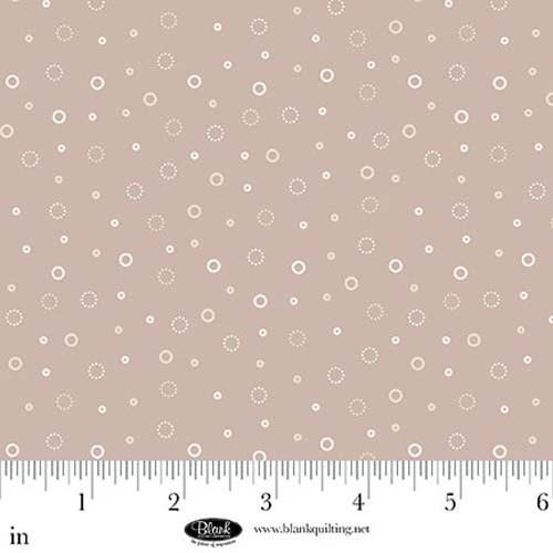 Sugar Dreams - Dots - Taupe - dotted circles & open circles on taupe