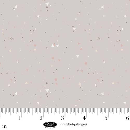 Sugar Dreams - Triangles & Specks - Gray - tossed tiny triangles & dots on gray