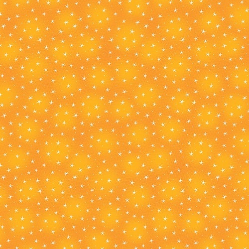 Starlet - Stars - Orange - Tiny stars on light orange