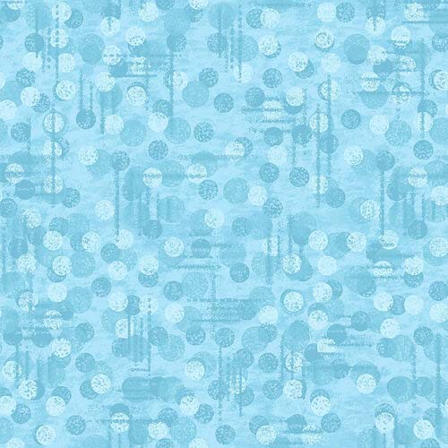 Jotdot - Light Blue - circles in shades of light blue (Bijou BOM)