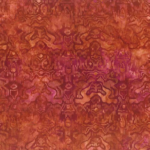 Batik - Destination IndonesiaTenun Ikat - Red - Raspberry, orange, red
