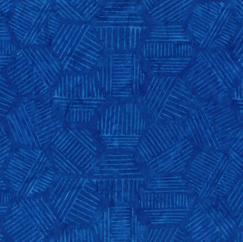 Batik -Line Work - Indigo Lime - Hexic Lines - Got the Blues- blue lines on blue