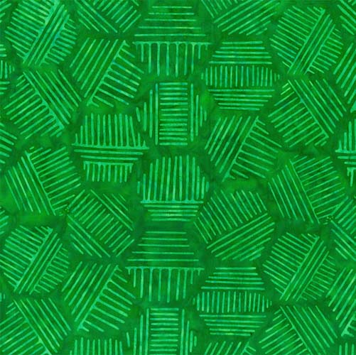 Batik - Line Work -Indigo Lime - Hexic Lines - Green - green lines on green