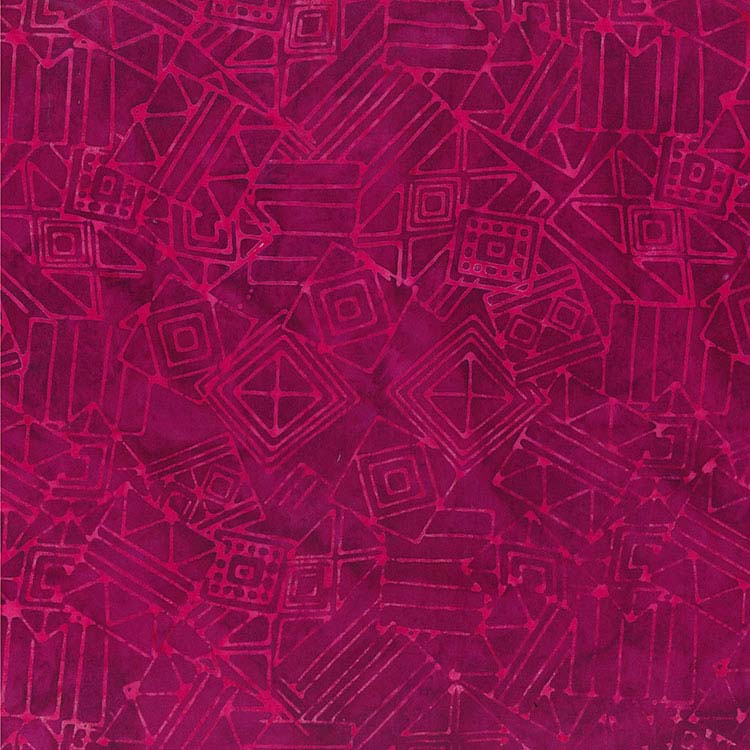 Batik -Line Work - Berry Blast - Boxed Toss -Pink Punch- pink lines on raspberry