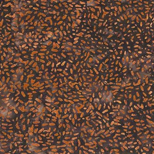 Batik - Ketan Mixer - Allspice - orange flecks on dark brown (Cottage)