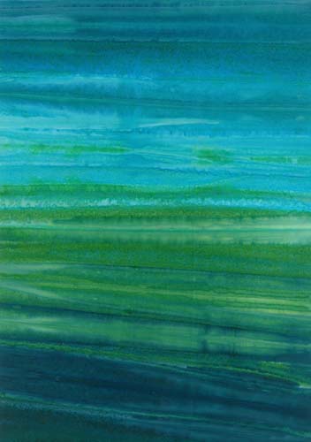 Batik - Hand Dye - Ombre - Teals - stripes in blue, green & teals